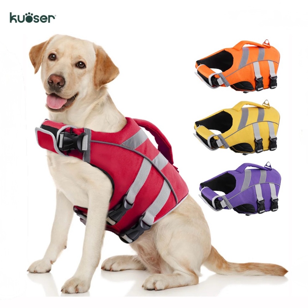 NWT Kuoser Dog Life Vest - Red Size Large